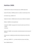 Nutrition CMS Exam Questions & Answers