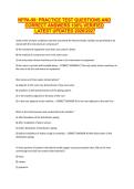 NFPA-99&colon; PRACTICE TEST QUESTIONS AND  CORRECT ANSWERS 100&percnt; VERIFIED  LATEST UPDATED 20262027 