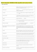 FIN 371 Final Exam UPDATED ACTUAL Questions And Correct Answers 