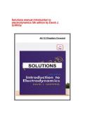 Introduction to Electrodynamics &lpar;5th Edition&rpar; by David J&period; Griffiths &ndash; Solution Manual &vert; Complete Worked Solutions for All Chapters