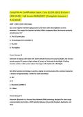  CompTIA A&plus; Certification Exam Core 1 &lpar;220-1101&rpar; & Core 2 &lpar;220-1102&rpar; &ndash; CompTIA &vert; 2026&sol;2027 Questions and Verified Answers Comprehensive Study Guide