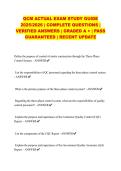 QCM FINAL EXAM STUDY GUIDE 2025&sol;2026 &vert; COMPLETE QUESTIONS &vert; VERIFIED ANSWERS &vert; GRADED A &plus; &vert; PASS GUARANTEED &vert; RECENT UPDATE