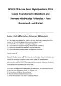 NCLEX PN Actual Exam Style Questions 2026&sol;2027   Exam Complete Questions and Answers with Detailed Rationales &ndash; Pass Guaranteed &ndash; A&plus; Graded