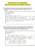 Introduction to C&plus;&plus; Programming Practice Exercises with Detailed Answers Complete Study Guide