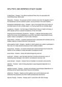 SFU PSYC 365 VERIFIED STUDY GUIDE