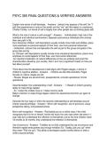 PSYC 365 FINAL QUESTIONS & VERIFIED ANSWERS