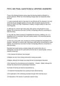 PSYC 365 FINAL QUESTIONS & VERIFIED ANSWERS