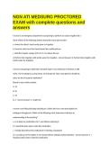 NGN ATI MEDSURG PROCTORED EXAM with complete questions and answers