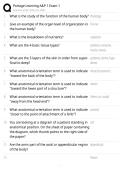 Portage Learning A&P 1 Exam 1 &vert; Study Guide Exam Questions & Verified Answers &vert; 2026 &vert; 2027 &lpar;Rated A&rpar;