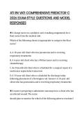 ATI RN VATI COMPREHENSIVE PREDICTOR C 2026 EXAM-STYLE QUESTIONS AND MODEL RESPONSES
