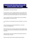 Supplemental Operations Envoy with correct answers 100&percnt; 2026