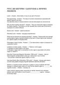 PSYC 365 MIDTERM 1 QUESTIONS & VERIFIED ANSWERS