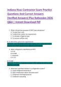 Indiana Hvac Contractor Exam Practice  Questions And Correct Answers  &lpar;Verified Answers&rpar; Plus Rationales 2026  Q&A &vert; Instant Download Pdf 