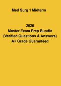Med Surg 1 Midterm Exam Practice PDF &vert; Medical Surgical Nursing Test Prep