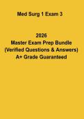 Med Surg 1 Exam 3 Practice Questions PDF &vert; Medical Surgical Nursing Test Prep