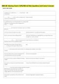 HRM 481 Mackey Exam 2 UPDATED ACTUAL Questions And Correct Answers 