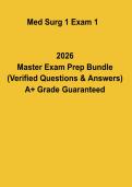 Med Surg 1 Exam 1 Practice Questions PDF &vert; Medical Surgical Nursing Test Prep