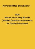 Advanced Med Surg Exam 1 Practice Questions PDF &vert; Medical Surgical Nursing Test Prep