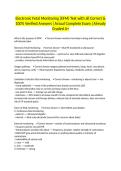 Electronic Fetal Monitoring &lpar;EFM&rpar; Test with all Correct & 100&percnt; Verified Answers &vert;Actual Complete Exam &vert;Already Graded A&plus;