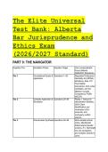 The Elite Universal Test Bank&colon; Alberta Bar Jurisprudence and Ethics Exam Practice Questions &lpar;2026&sol;2027&rpar;
