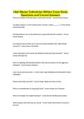 Utah Master Esthetician Written Exam Study Questions and Correct Answers