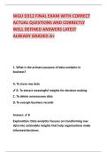WGU D312 FINAL EXAM WITH CORRECT  ACTUAL QUESTIONS AND CORRECTLY  WELL DEFINED ANSWERS LATEST  ALREADY GRADED A&plus; 