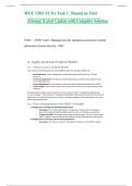 WGU C845 VUN1 Task 1 &vert; Passed on First   Attempt &vert;Latest Update with Complete Solution