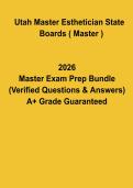 Utah Master Esthetician State Board Exam Prep PDF &vert; Master Esthetics Licensing Guide