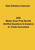 Utah Esthetics Instructor Exam Prep PDF &vert; Esthetician Instructor Licensing Study Guide
