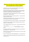 EFM Exam 2 with all Correct & 100&percnt; Verified Answers &vert;Actual Complete Exam &vert;Already Graded A&plus;