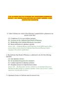 CPJE&colon; CALIFORNIA PRACTICE STANDARDS AND JURISPRUDENCE EXAMINATION 2026&sol;2027 &vert; 100&percnt; VERIFIED EXAM QUESTIONS AND CORRECT ANSWERS &vert; LATEST UPDATED &lpar;PASS GUARANTEE&rpar;