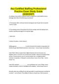 Asa Certified Staffing Professional Practice Exam Study Guide &lpar;2026&sol;2027&rpar;