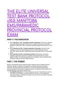 2026&sol;2027 Ultimate Manitoba EMS & Paramedic Provincial Protocol Test Bank &vert; 88 Q&A with Rationales
