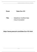 Salesforce Certified Data Cloud Consultant &lpar;Data-Con-101&rpar; PDF Dumps