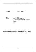 EAEP&lowbar;2025 ArcGIS Enterprise Administration Professional PDF Dumps