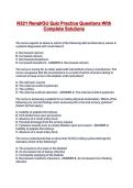 N321 Renal&sol;GU Quiz Practice Questions With Complete Solutions
