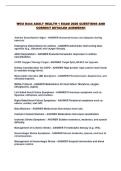 WGU D444 ADULT HEALTH 1 EXAM 2026 QUESTIONS AND CORRECT DETAILED ANSWERS&excl;&excl;