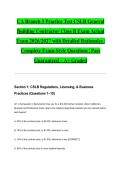CA Branch 3 Practice Test CSLB General Building Contractor Class B Exam Actual Exam 2026&sol;2027 with Detailed Rationales &vert; Complete Exam-Style Questions &vert; Pass Guaranteed &ndash; A&plus; Graded