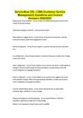 ServiceNow CIS - CSM &lpar;Customer Service Management&rpar; Questions and Correct Answers 2026&sol;2027