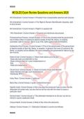 MCOLES Exam Review Questions and Answers 2026