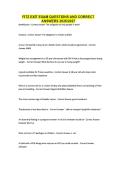 FITZ EXIT EXAM QUESTIONS AND CORRECT ANSWERS 2026&sol;2027