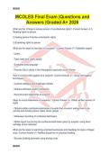 MCOLES Final Exam &vert;Questions and Answers &vert;Graded A&plus; 2026