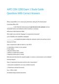 AATC CON 1200 Exam 1 Study Guide Questions With Correct Answers 