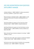 MK1 SWE ADMINISTRATION EXAM QUESTIONS WITH CORRECT ANSWERS 