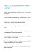 Mk1 swe EXAM QUESTIONS WITH CORRECT ANSWERS