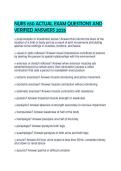NURS 650 ACTUAL EXAM QUESTIONS AND VERIFIED ANSWERS 2026&period;