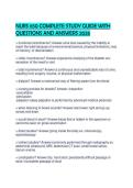 NURS 650 COMPLETE STUDY GUIDE WITH QUESTIONS AND ANSWERS 2026&period;