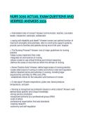 NURS 2030 ACTUAL EXAM QUESTIONS AND VERIFIED ANSWERS 2026&period;
