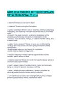 NURS 2030 PRACTICE TEST QUESTIONS AND DETAILED RATIONALES 2026&period;