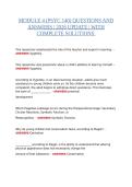MODULE 4 &lpar;PSYC 140&rpar; QUESTIONS AND ANSWERS &vert; 2026 UPDATE &vert; WITH COMPLETE SOLUTIONS